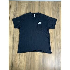 Ripndip Men's T-shirt Large Short Sleeve With Graphic Pocket Black‎